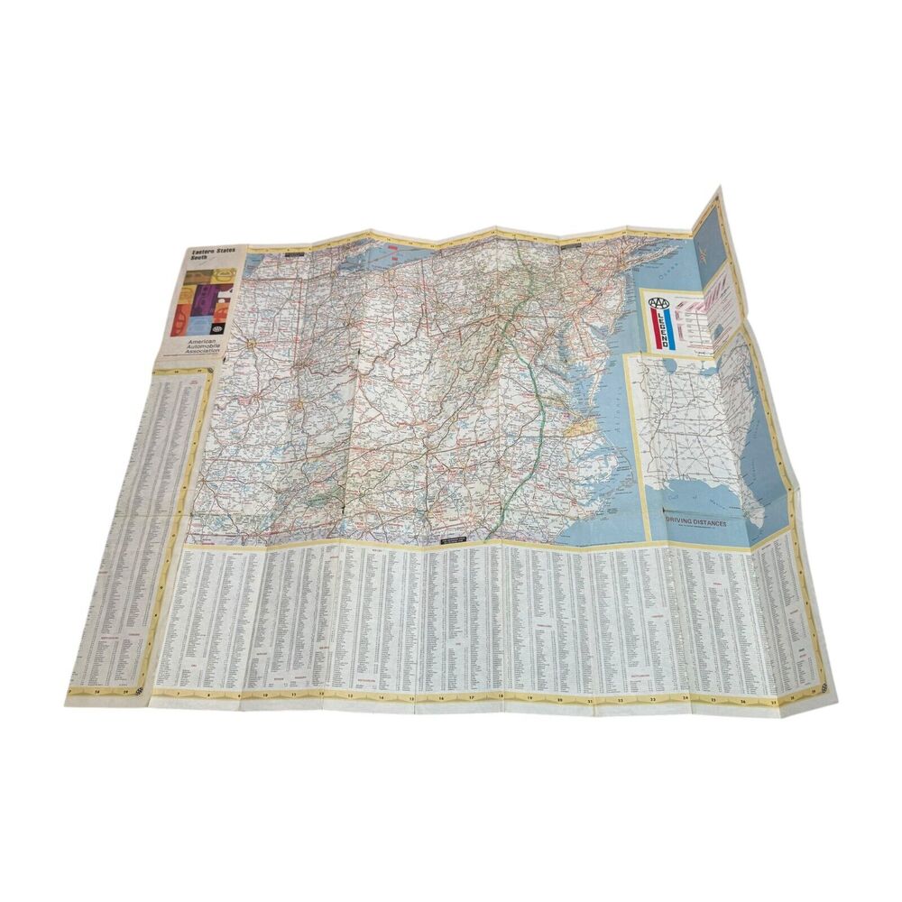 Vintage AAA & Gulf Travel Maps - United States Eastern & Southeastern - Lot of 3 - Picture 3 of 8